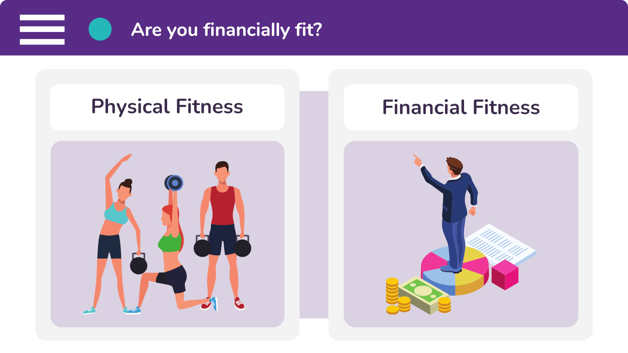 A lot of business owners don't know that your financial fitness is a lot like your physical fitness.